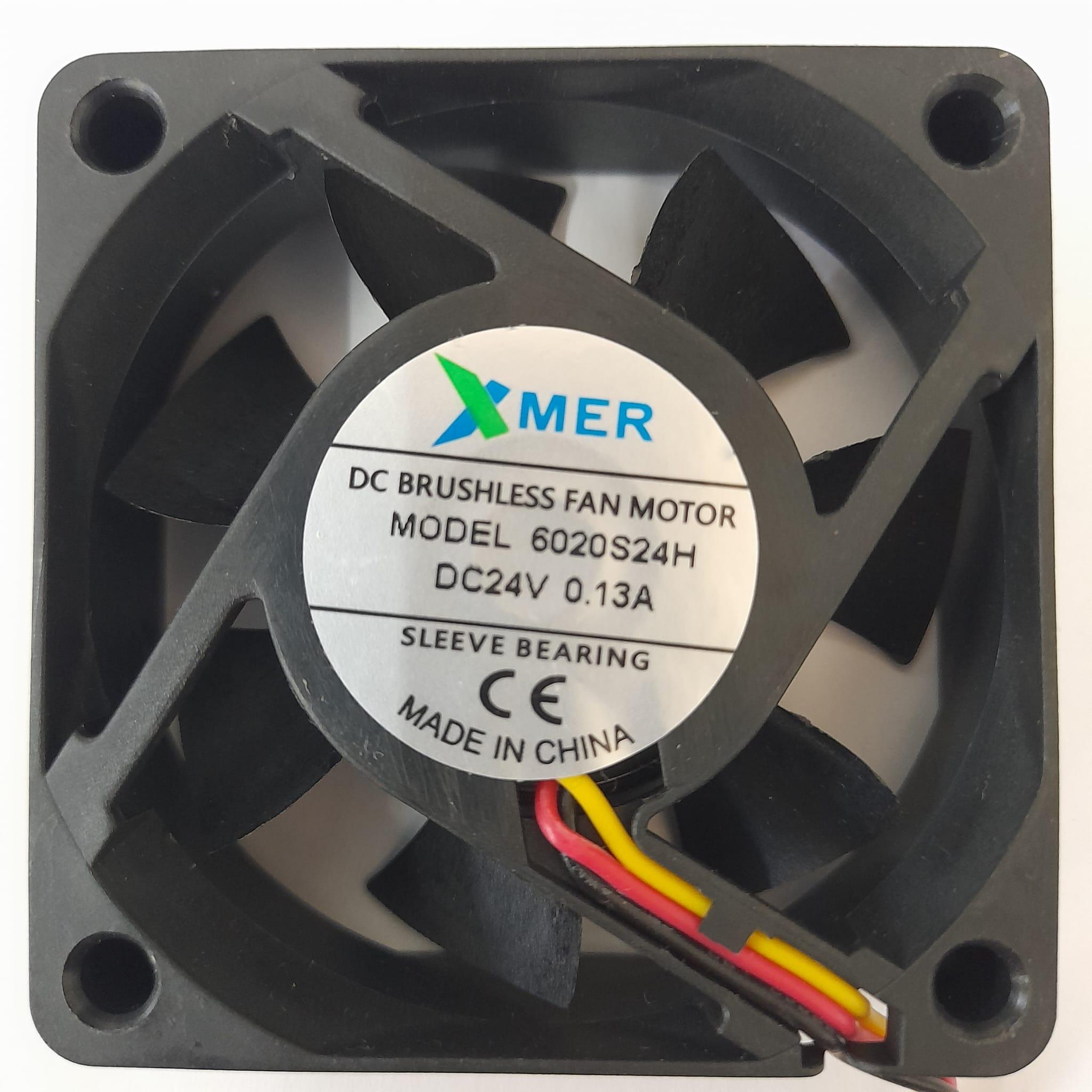6020S24H 60X60X20 DC 24V 0,13A 3P FAN XMER