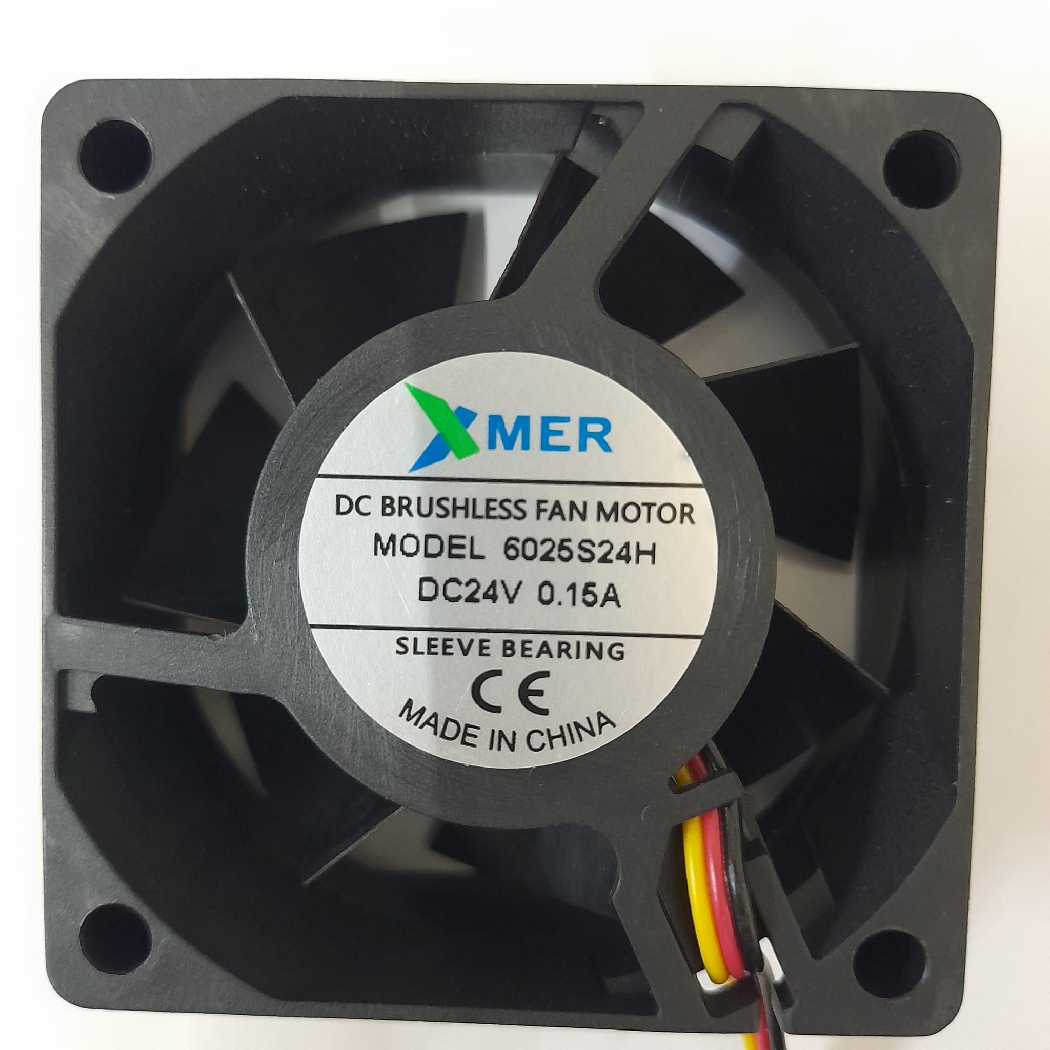 6025S24H 60X60X25 DC 24V 0,15A 3P FAN XMER