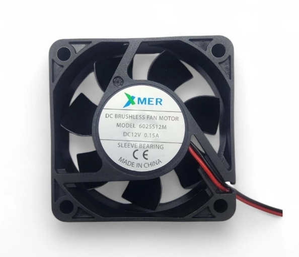6025S12M 60X60X25 12V 0,15A FAN 2PİN XMER