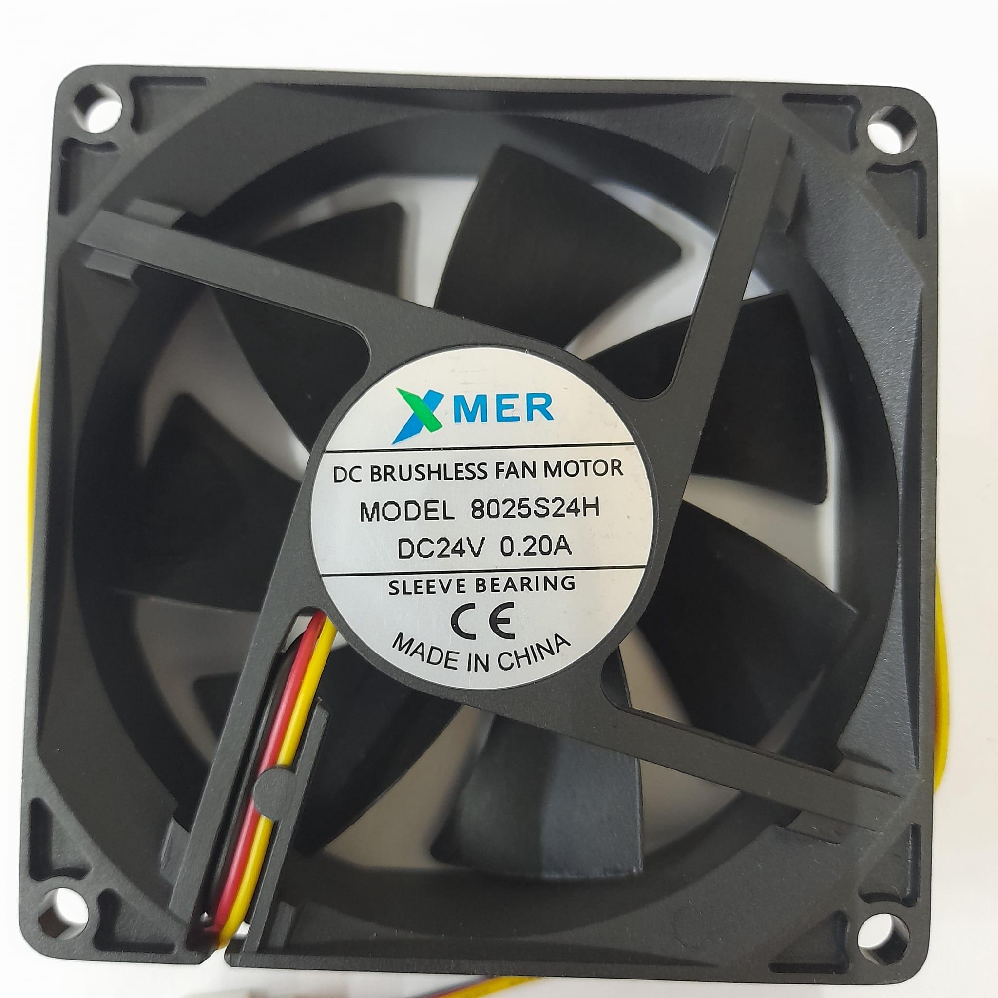 8025S24H 80X80X25 DC 24V 0,15A 3P XMER