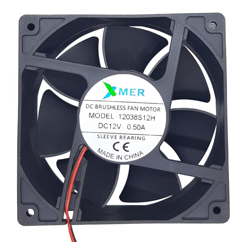12038S12H 120X120X38 DC 12V 0,50A 2P FAN XMER