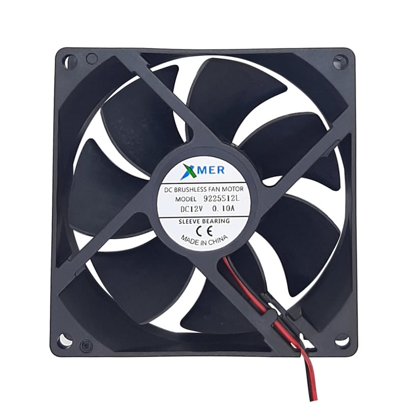 9225S12H 92X92X25 DC 12V 0,10A 2P FAN XMER