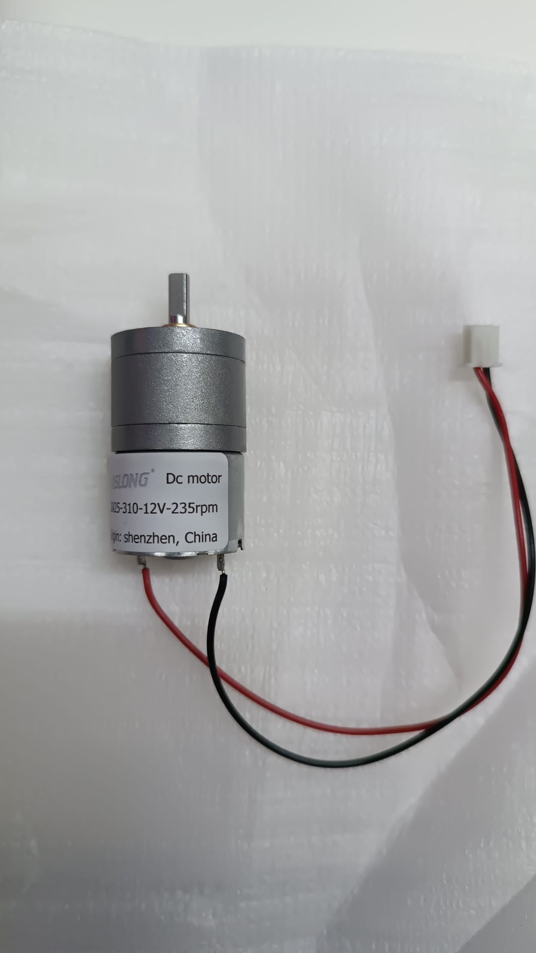 12V 235RPM Çap 25mm Redüktörlü Motor 