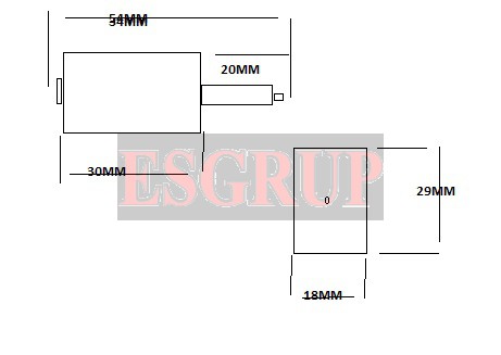 OTO KİLİT MOTORU  12VDC