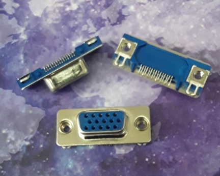 1-1734186-1  CONN D-SUB HD RCPT 15P VERT SLDR  SMD TYCO