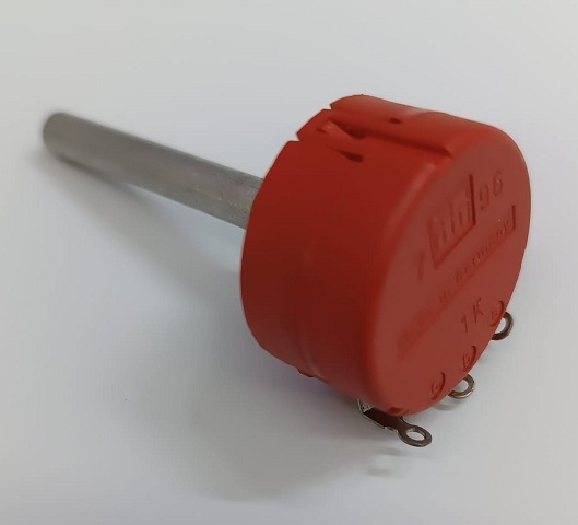  1K-TEK TURLU POTANSİYOMETRE KIRMIZI ABW (CAP28,5MM)