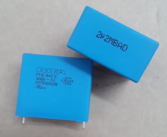 2,2UF 300VAC X2 KONDANSATÖR RM27,5 RIFA 