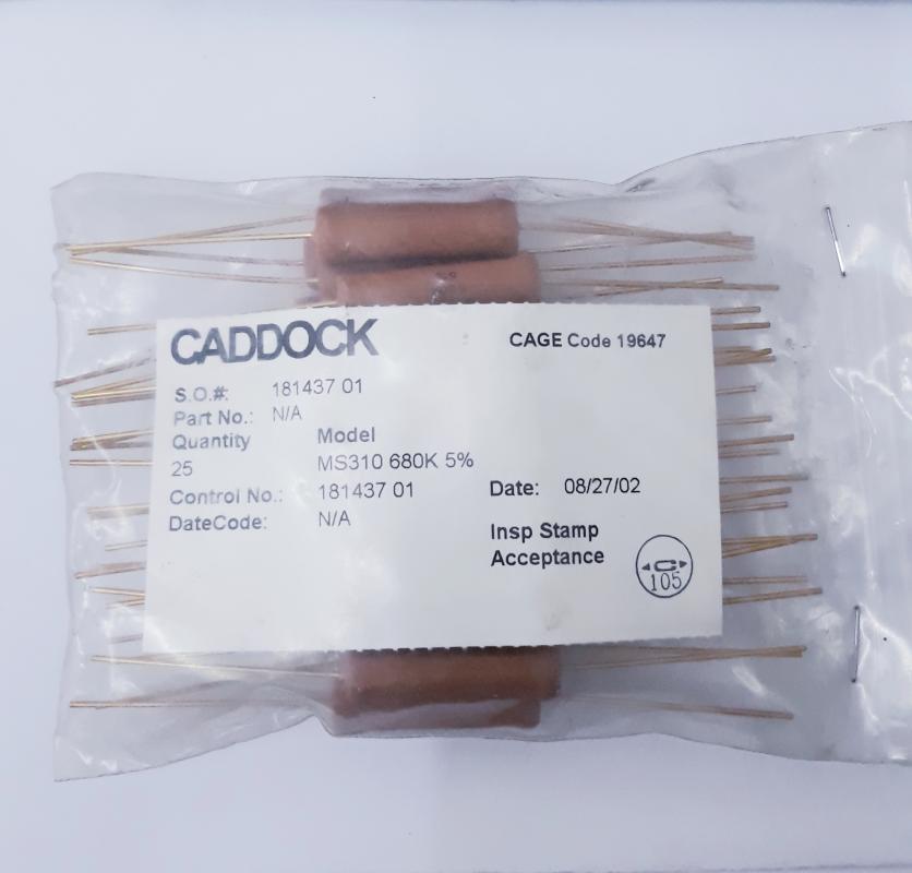 MS310 680K 5% FİLM DİRENÇ CADDOCK 