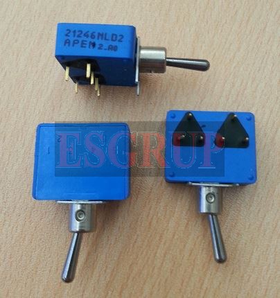 APEM 21246MLD2   ON-OF 2X SİWİÇ PCB TİPİ