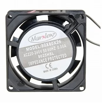 80X80X25 AC 220-240V 50/60Hz 0,08A 2P 8025HLS METAL KASA FAN MARXLOW
