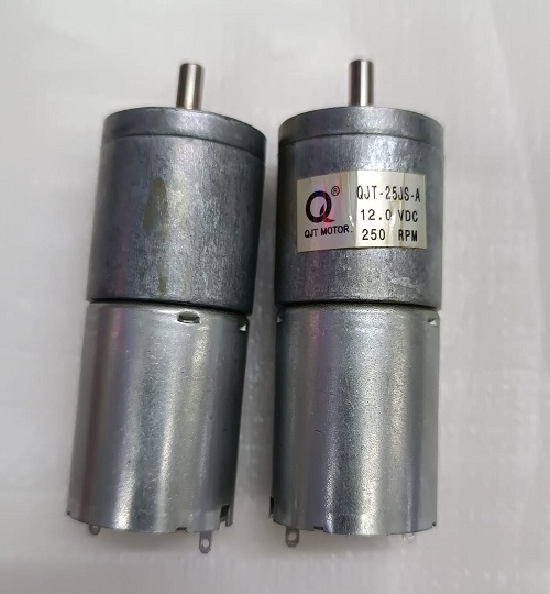 12V 250RPM Çap 25mm Redüktörlü Motor 
