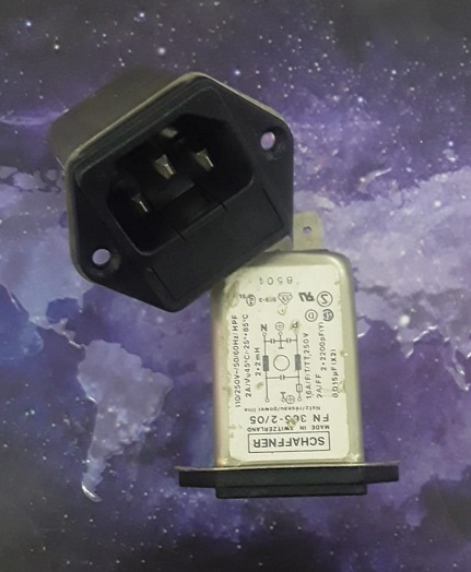 FN365-2/05 FİLİTRE 250VAC 2A 2,2mH 2x2200pf  SCHAFFNER