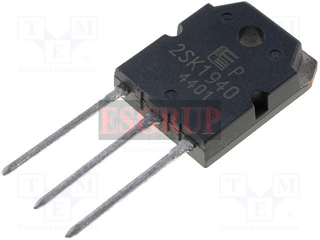 2SK1940   Silicon N-Channel MOS FET   600V 0,75Ω 12A 125W 