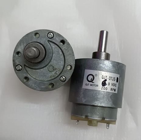 6V 200RPM Çap 37mm Redüktörlü Motor 