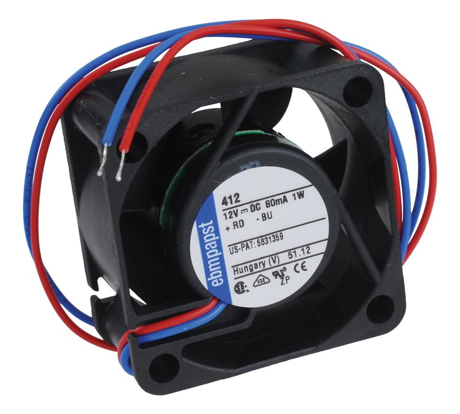 EBMPAPST TYP 412 -40X40X20mm 12v 80mA 1W 2uçlu FAN