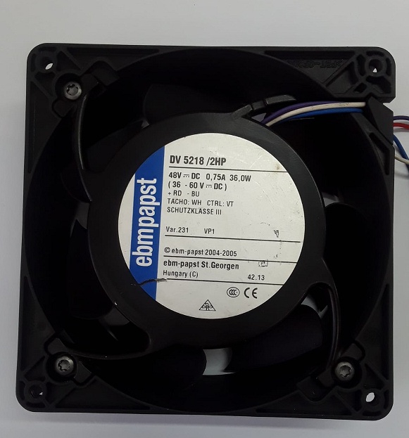 DV5218/2HP FAN 48V DC 0.75A 36,0W 127X127X38MM EBMPAPST 4 UÇLU