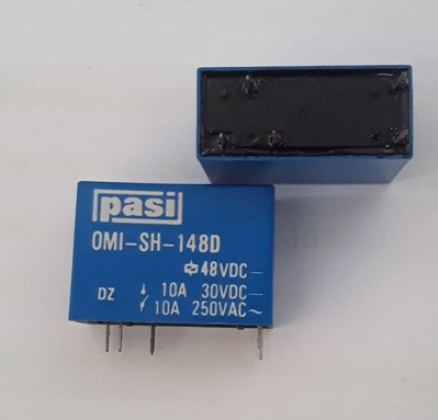 OMI-SH-148D RÖLE 48VDC 10A TEK KONTAK PASI