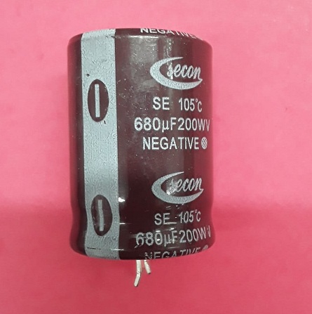 680UF 250V 26X36  SNAP KONDANSATÖR SECON