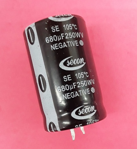 680UF 250V 26X40 SNAP KONDANSATÖR SECON