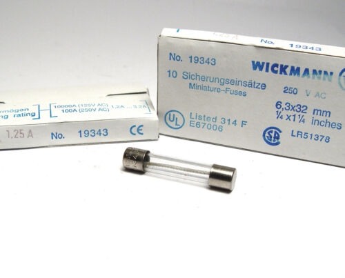 SİGORTA T 1,6A  H250V 6,3X32MM  WİCKMAN