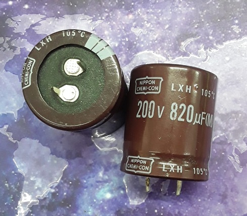 820UF 200V KONDANSATÖR 30X35 105 DERECE  NIPPON