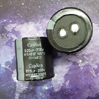 820UF 250V KONDANSATÖR 35X36,5 105 DERECE SNAP CAPXON