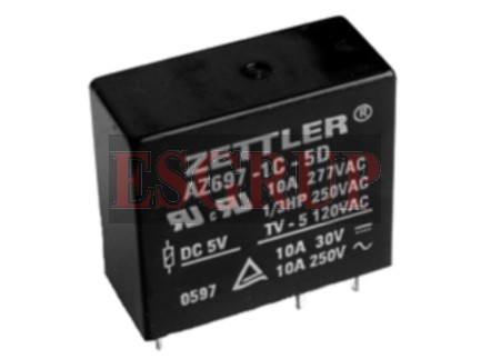 AZ697-1C-6D  RÖLE 6VDC 10A  ZETTLER