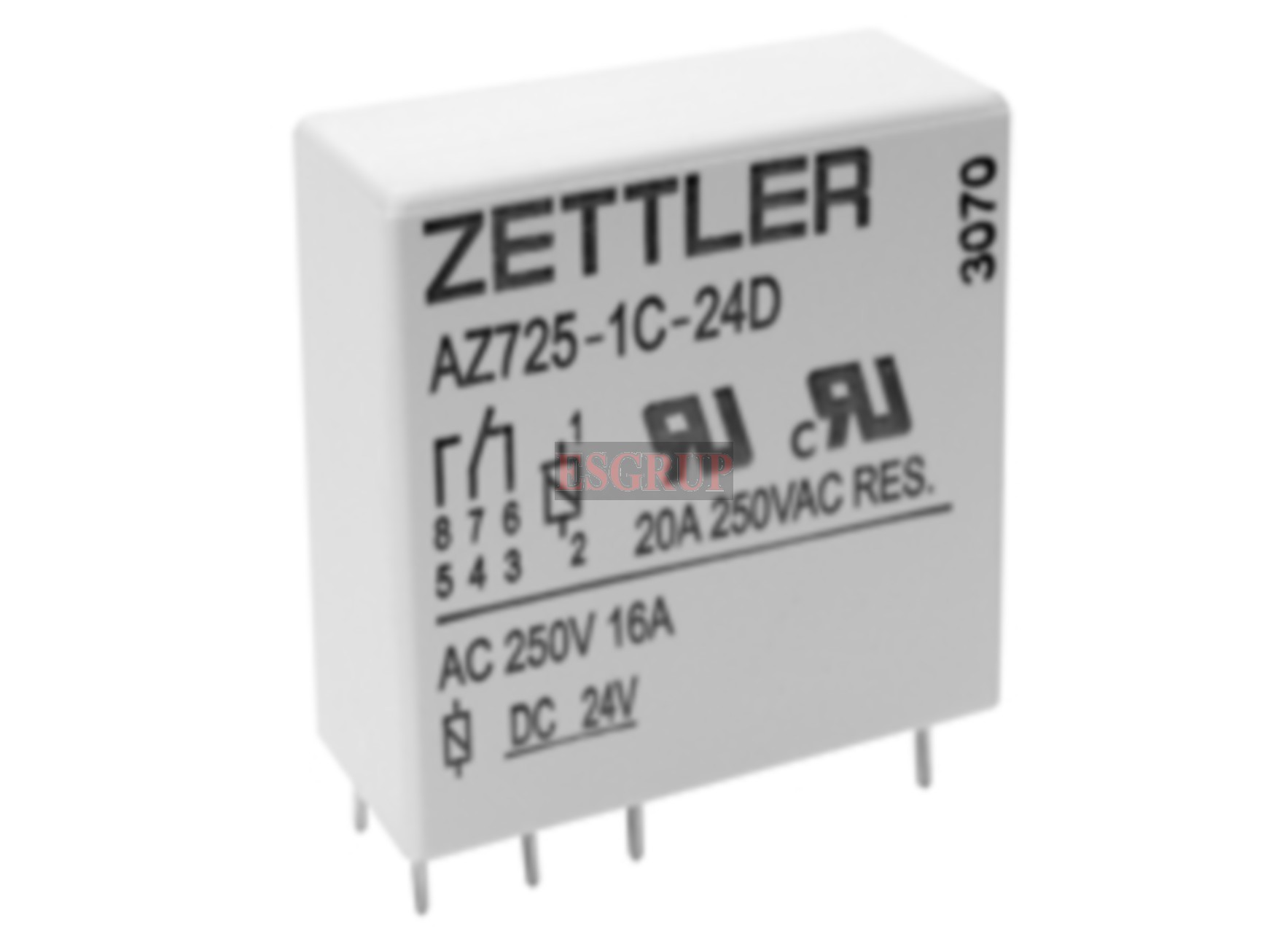 AZ725-1C-60D  RÖLE 60VDC 16A   1 KONTAK ZETTLER
