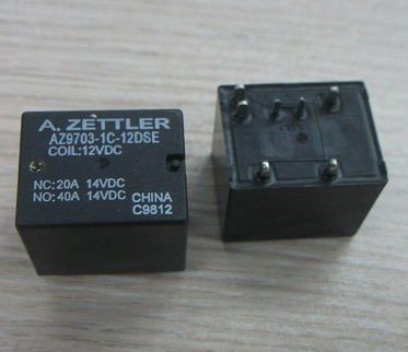 AZ9703-1C-12DSE  Röle 1Kontak 40A 12V DC (oto rölesi)  ZETTLER
