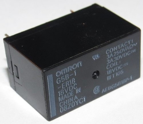 G5B-1-ER18 18VDC 3A 250VAC OMRON RÖLE