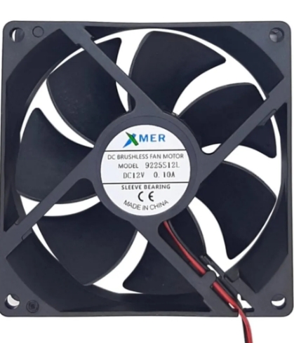 9225S12H 92X92X25 DC 12V 0,15A 2P FAN XMER