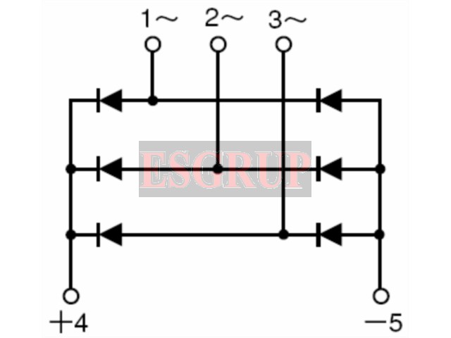 DF60AA160  DİYOT 60A 1600V  DIODE BRIDGE  3PH SANREX