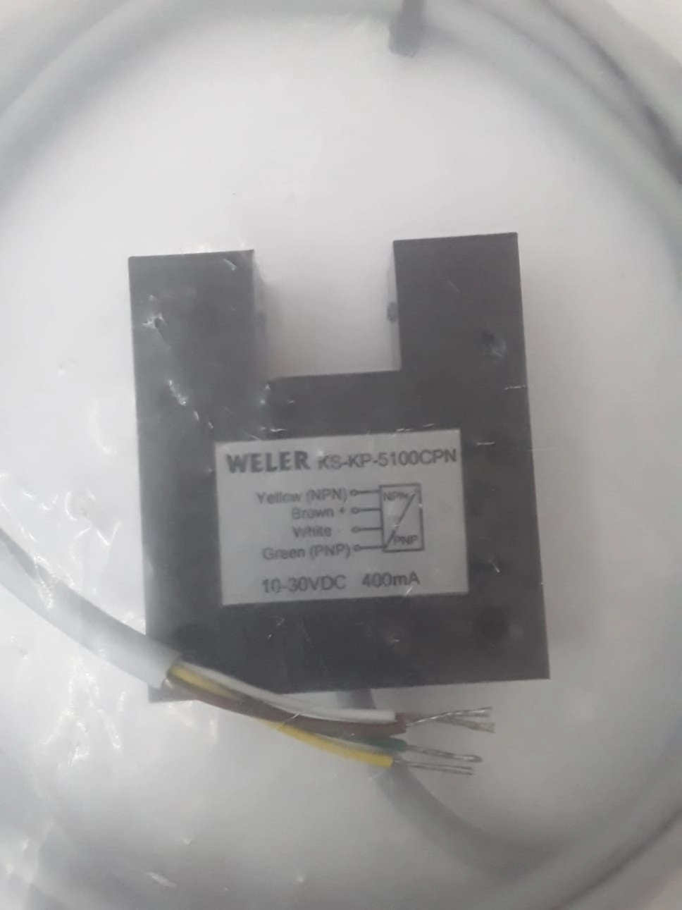 KS-KP-5100CPN OPTİK ÇATAL SENSÖR NPN-PNP 10-30VDC 400mA KABLOLU 4 PİN WELER