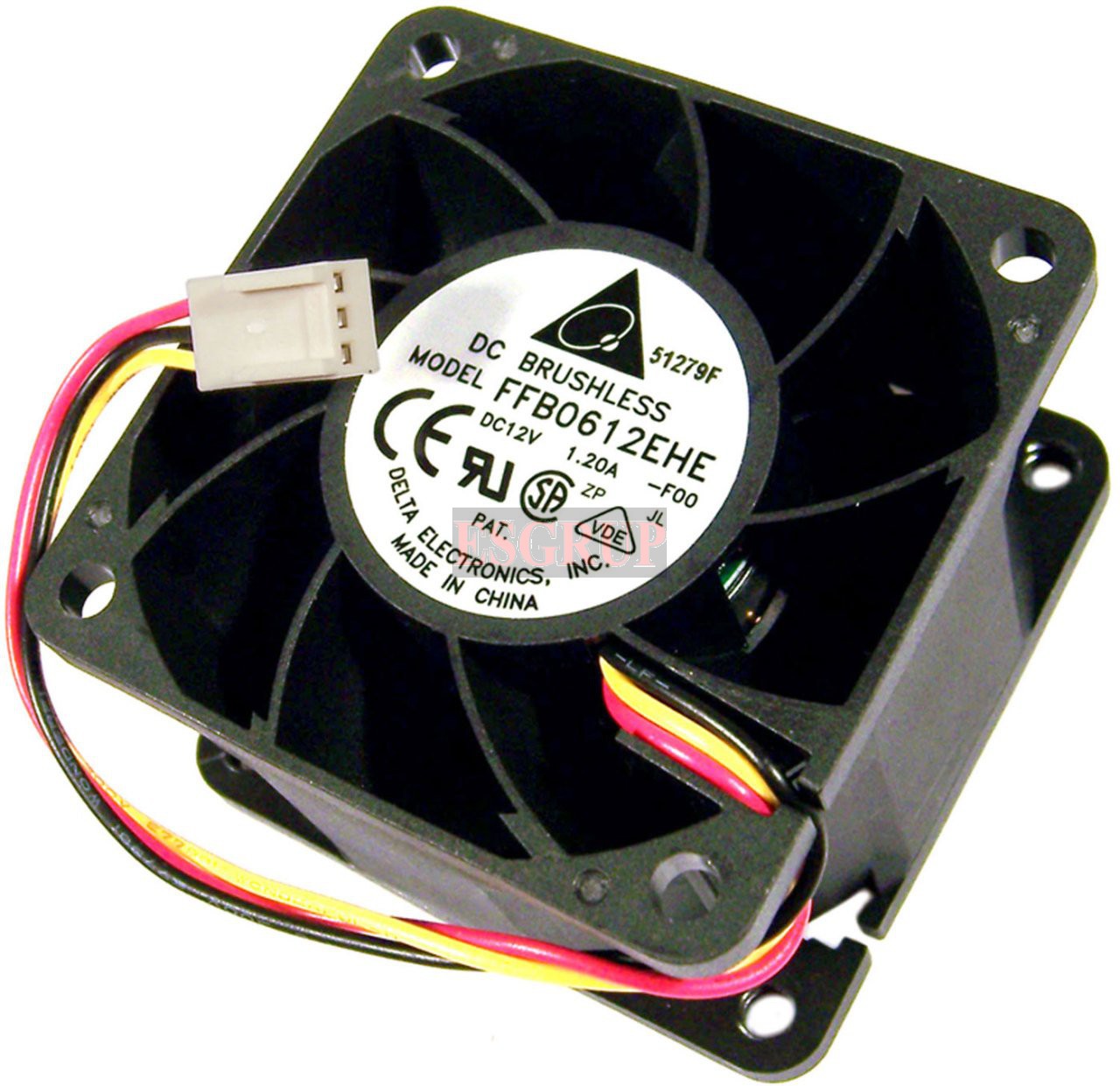 FFB0612EHE 60X60X38 12 VDC 1.20A FAN 3 UCLU  DELTA