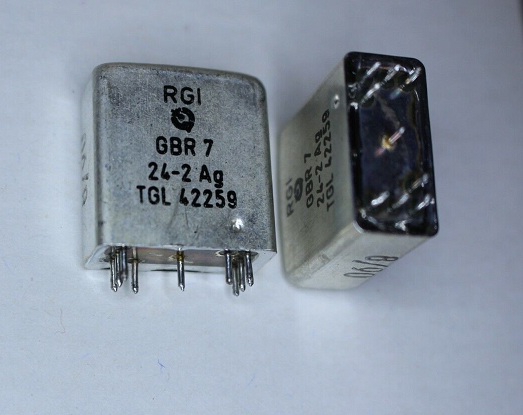 RGI GBR 7-24-2 AU TGL 42259 RÖLE HERMATİK 24V RGI
