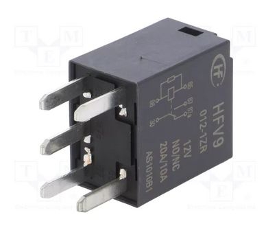 12V 20A/10A  RÖLE 5PİN  HFV9-012-ZR HF