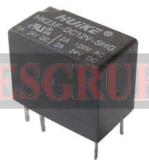 HK23F-DC12C-SHG  RÖLE 12VDC MİNİ HUIKE