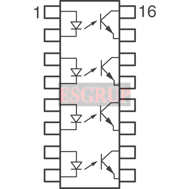 ILQ621  OPTOCOUPLER, TRANSISTOR O/P
