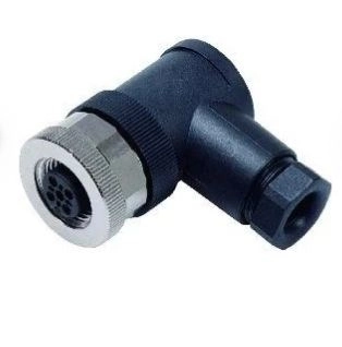 RK02-2-4 M12 90 DERECE 4 PİNLİ DİŞİ KONNEKTÖR 