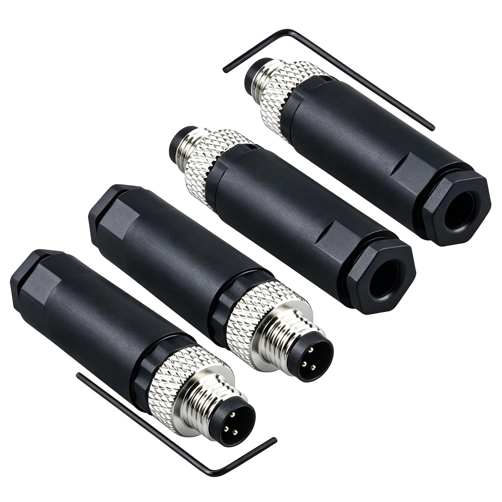 RK01-1-3  8mm 3 Pin Düz Sensör Konnektörü M8 DİŞİ 