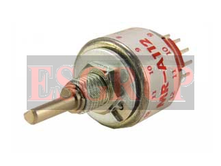 MRA112-A   Rotary Switches SHAFT SP 2-12 POS
