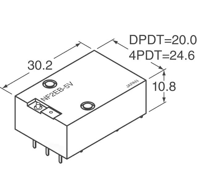 NF4EB-24V  RELAY GEN PURPOSE 4PDT 2A 24VDC PANASONIC