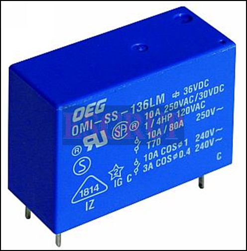 OMI-SS-148D  RÖLE 48VDC 10A 250VAC TEK KONTAK  PASI