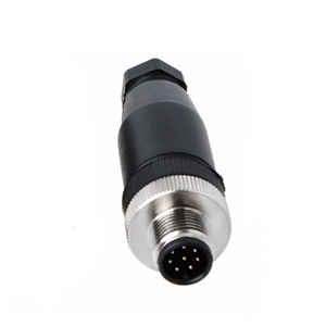 RKM02-2-8 12mm 8 Pin Düz Sensör Konnektörü M12 ERKEK