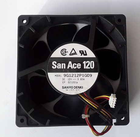 9G1212P1G09 DC 12V 0.83A 120x120x38mm 4-UÇLU soğutma fanı SANYO