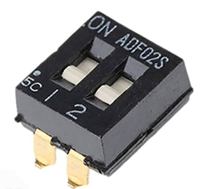 2Lİ SMD DİP SWİTCH ALCO ADF02S SMT V/T MONTAJLI SÜRGÜLÜ DİP ANAHTAR