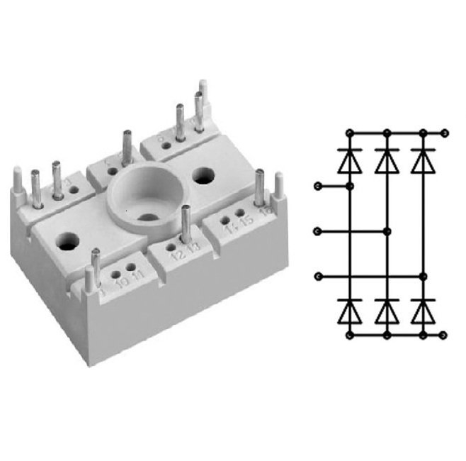 SK95D16  95A 1600V 3PH DIODE BRIDGE