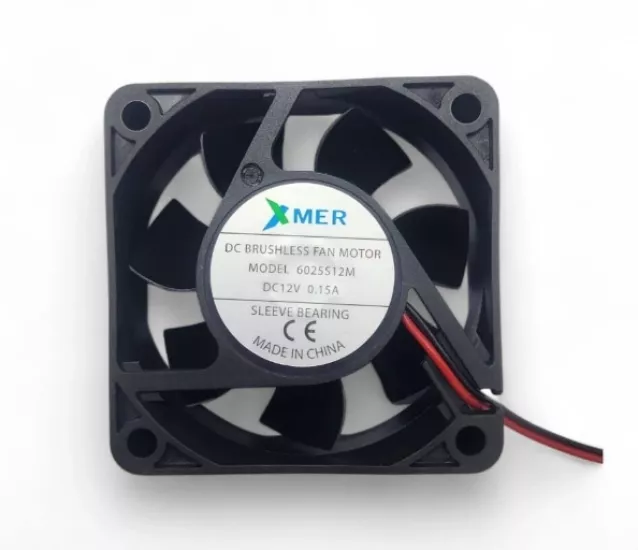 6025S12M 60X60X25 12V 0,15A FAN 2PİN XMER