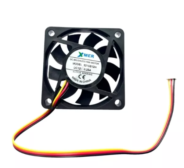6015S12H 60X60X15 12V 0,25A FAN 3PİN XMER