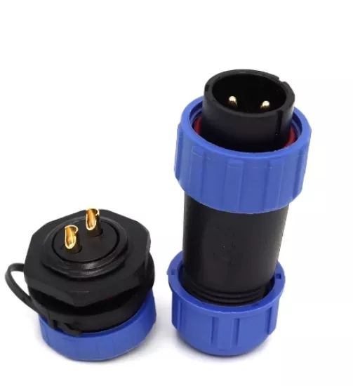 SP21 2 PİN PANEL TİPİ DİŞİ-ERKEK TAKIM KONNEKTÖR IP68